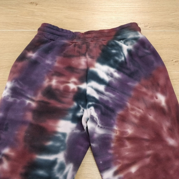 $88 NEW Chaser Mika Tie Dye Joggers Sweatpants Purple Red Cotton Sorona Blend XS - Picture 6 of 8